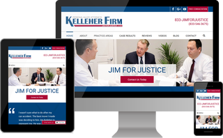 Mobile website design for The Kelleher Firm: https://www.jimforjustice.com/